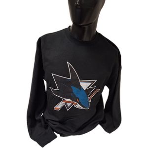 SAN JOSE SHARKS- CREWNECK-BLACK-XXXL