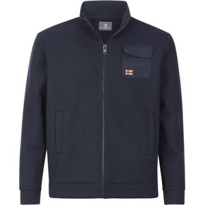 Jan Vanderstorm herren Sweatvest - 56/58 - donkerblauw