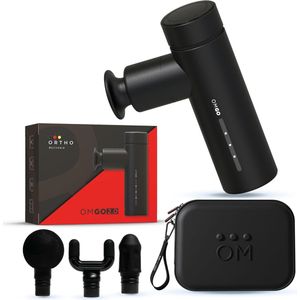 OrthoMechanik Go 2.0 - Compact Massage Gun Professional met Smartphone App-Expert Video's - Massage apparaat met accessoires en premium draagtas - Massage pistool voor sneller herstel
