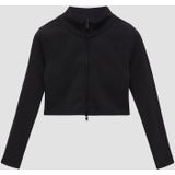 Sweatvest - Slim-fit - Korte Sweatjack - Geribde Stof