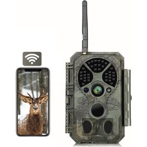 Wifi Wildcamera met 32 MP en Nachtzicht - Bewegingsdetectie en Waterdicht