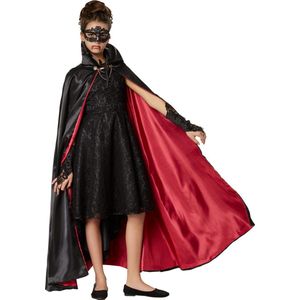 dressforfun - Kinderkostuum sierlijke vampiercape 74 cm - verkleedkleding kostuum halloween verkleden feestkleding carnavalskleding carnaval feestkledij partykleding - 301839