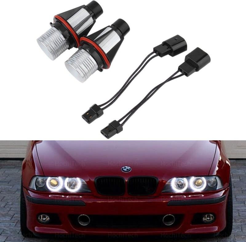 VCTparts - Witte LED 6500K H8 Canbus Angel Eye Verlichting - Voor BMW E87 E39 M5 E60 E61 E63 E64 X3 E83 X5 E53