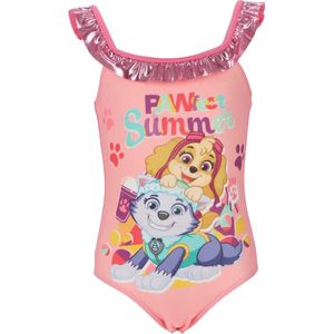 Meisjes Badpak - Paw Patrol - Licht roze - Maat 98/104