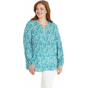 Lange tuniek met knopen, 3/4 mouwen