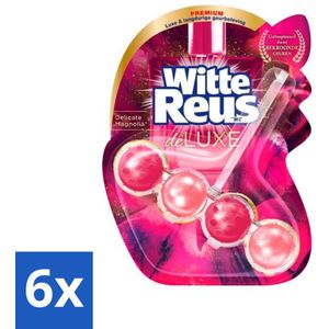Witte Reus - DeLuxe Toiletblok - Delicate Magnolia - 1 Toiletblok - Voordeelverpakking - 6 stuks
