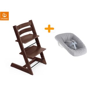 Stokke Tripp Trapp kinderstoel Walnoot + Newbornset