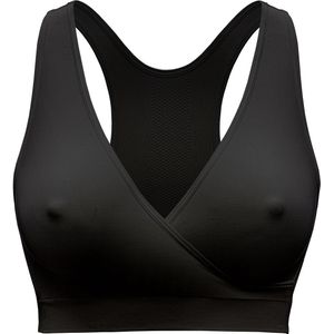 Medela - Keep Cool - Naadloze Slaapbh - Zwart - Voedingsbh met 2 Ademende Zones