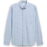 TOM TAILOR - Overhemd - Lichtblauw - Regular Fit - Lange Mouw