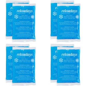 Kompressen - Blauw/Wit - Kunststof (PE), Gel - Set van 8