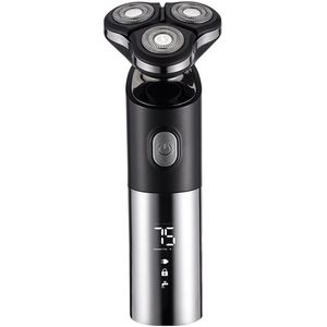 EYUSALL Elektrisch Scheerapparaat voor Mannen - Waterproof & Droog - 3D Flexibel Kop met LED Display - Inclusief Reinigingsborstel - Voor Gezicht,Snor & Baard