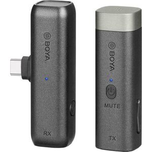 Boya Dasspeldmicrofoon By-wm3u Draadloos Usb-c 120 Mm Zwart