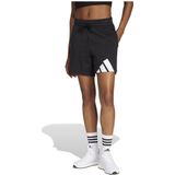 adidas - Sportswear Short W BL FT SHO - Korte Broek - Zwart / Wit - Regular Fit