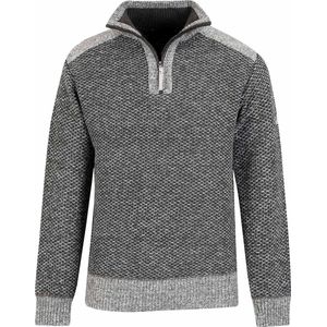 BJØRNSON Thymo Fijn Gebreide Pullover Heren - Fleece Gevoerd - Maat M - Olive