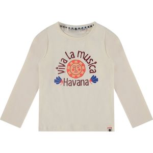 Stains and Stories girls shirt long sleeve Meisjes T-shirt - offwhite - Maat 116