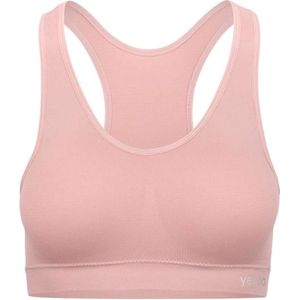 Microfiber sportbeha - Racerback - Uitneembare cups - Lichtroze - Maat S