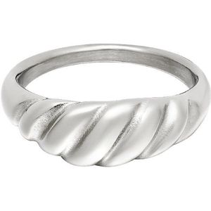 Yehwang Ring Croissant 6mm zilver