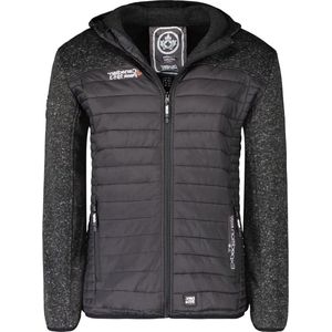 Dikke Fleece Herenjas - Warme Heren Winterjas met Rits Herfst Winter - Uchampion - Zacht Sweatshirt Lang Warm Heren