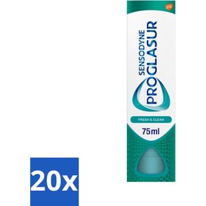 Sensodyne - Tandpasta - Proglasur Fresh & Clean - Dagelijkse Bescherming - 75 ml - Bulkverpakking - 20 stuks