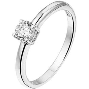 The Jewelry Collection Ring Zirkonia - Zilver