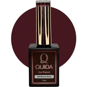 quida gelpolish #200 mocha velvet donker bruin 15ml
