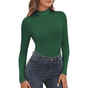 Hoge Kraag Dames Coltrui - Gebreide Pullover met Lange Mouw