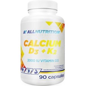 ALLNUTRITION | Calcium D3 + K2 | 90 Capsules | 90 capsules