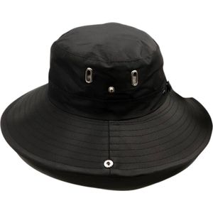 Nivard Zonnehoed - Reishoed - UV Beschermende Hoed - Bucket Hat - Festival - Pet - Hoedje Voor Dames & Heren - Hoofdbescherming - Zwart