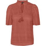 VERO MODA - VMHONEY LACE TASSEL TOP - Dames - Blouses