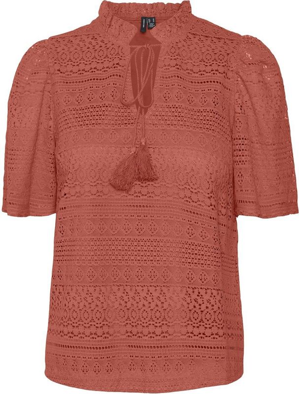 VERO MODA - VMHONEY LACE TASSEL TOP - Dames - Blouses