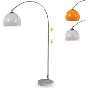 GoodVibes - Booglamp - RVS - Staande Lamp - 145/220 CM