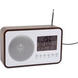 Karlsson - FM Radio Wekker - Donker Hout - Hout