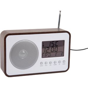 Karlsson - FM Radio Wekker - Donker Hout - Hout