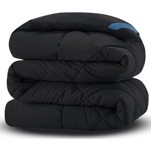 VELTRR® Dekbed 240x220 - 2 Persoons 4 Seizoenen - Wasbaar - Extra Zacht - Zwart