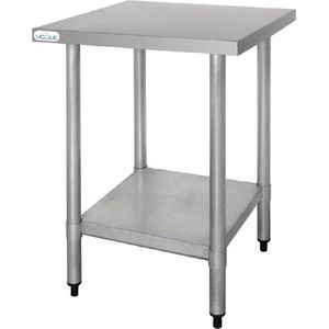 Vogue RVS werktafel zonder achteropstand 90x60x60cm