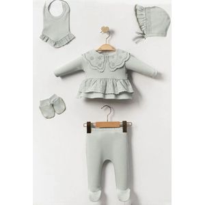 Dutchdreumes babyset newborn set Royal Lace groen maat 50/56