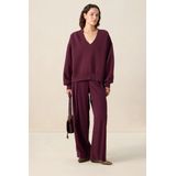 Sissy-Boy - Donkerrode sweater met V-hals