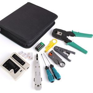 Netwerk Toolset PRO - Krimptang RJ45 - 12 in 1 - Netwerk Tester