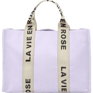 La vie en rose shopper - Lila - dames - 16 x 31 x 41