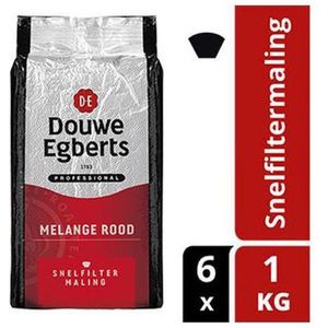 Douwe Egberts melange rood snelfilter 1000 gram