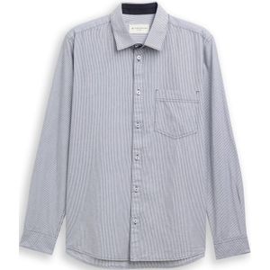 Tom Tailor Fitted overhemd van katoen