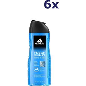 6x Adidas fresh endurance man douchegel 400ML