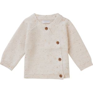 Noppies Unisex Cardigan Bizana long sleeve Unisex Vest - Whisper White - Maat 62