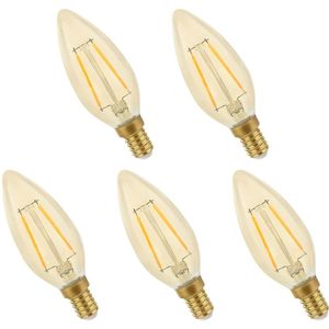 Spectrum - LED Lamp - Warm Wit - E14 - 2W - 5 Stuks - 2400K - Energiezuinig