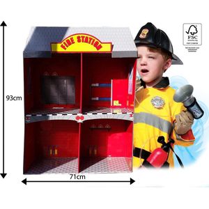 Kartonnen Brandweer Speelhuis Fire Station