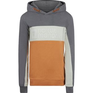 No Way Monday Jongens Hoodie Dark Grey - 152