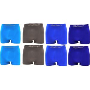 Belucci Microfiber Heren Boxershort Blue Edition - 8-pack - Maat M/L