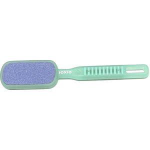 Ioxio Great Touch Keramische Voetvijl Mint/Transparant - Professionele Dubbelzijdige Voetvijl Steellengte 21,5 cm, vijloppervlak 7,7 x 3,5 cm