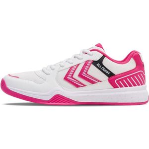 Hummel Hallenschuhe - Handball All Court Bright White/Raspberry Sorbet-49