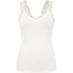 Pieces hemdje met kant - Lace Top - Barbera - XS - Groen